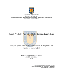 Modelo Predictivo Para Intensidades Sísmicas Superficiales en Chile