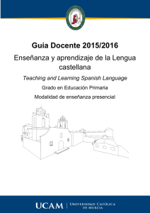 Enseñanza y Aprendizaje de la Lengua Castellana