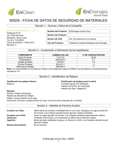 MSDS - Productos de Limpieza en Monterrey