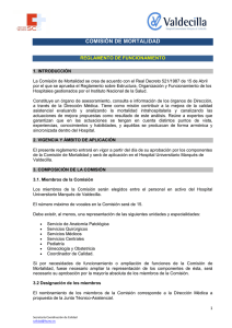 comisión de mortalidad - Hospital Universitario Marqués de Valdecilla