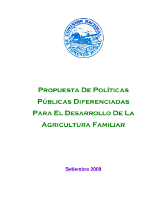 Propuesta De Políticas Públicas Diferenciadas Para El Desarrollo