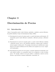 Chapter 3 Discriminación de Precios