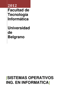 Facultad de Tecnología Informática