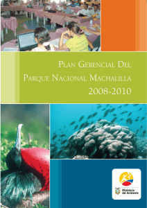 Plan Gerencial del Parque Nacional Machalilla - SUIA