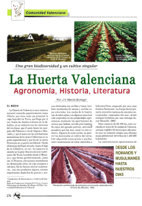 La huerta valenciana: Agronomía, Historia, Literatura