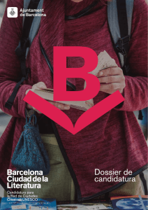 Dossier de candidatura - Ajuntament de Barcelona