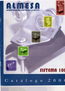 Catálogo Alimentaciones Sistema Festoon Sistema 100