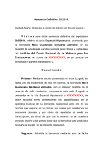 Sentencia Definitiva 25/2015 - Poder Judicial del Estado de Coahuila