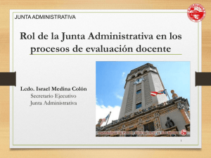 WEBINAR: Rol de la Junta Administrativa en los procesos de