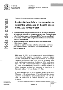N ota de prensa - Instituto de Salud Carlos III