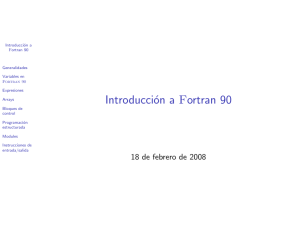 Introducción a Fortran 90
