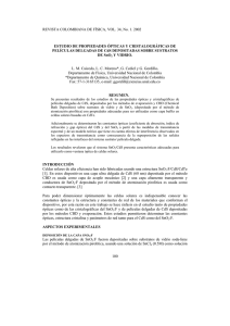 REVISTA COLOMBIANA DE FÍSICA, VOL. 34, No. 1. 2002 100