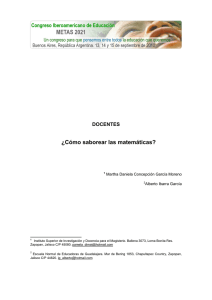 ¿Cómo saborear las matemáticas?