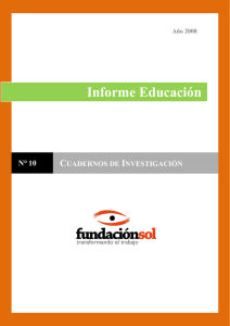 Informe Educación