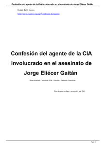 Confesión del agente de la CIA involucrado en el