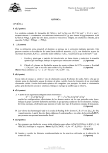Examen Química Selectividad Asturias Junio 2014 fase
