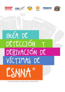 Guia de detección y derivación de víctimas de Explotación Sexual