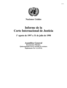 Informe de la Corte Internacional de Justicia