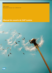Manual de usuario de SAP Lumira