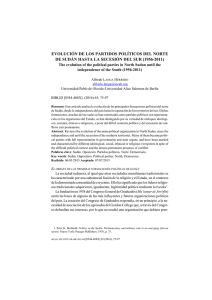 Evolución de los partidos políticos del norte de Sudán hasta la