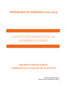 Mauricio Cancino - Candidatos con la EDUCACIÓN