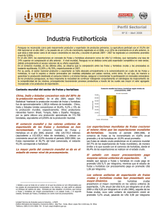 Industria Frutihortícola - Ministerio de Industria y Comercio