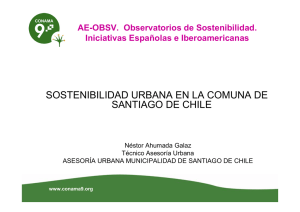 Sostenibilidad Urbana en la Comuna de Santiago de Chile