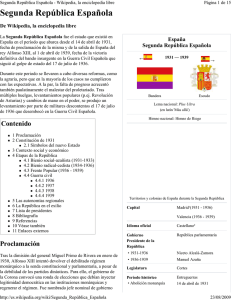 Segunda República Española - Comuna. Assentament en territori