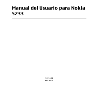 Manual del Usuario para Nokia 5233