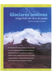 Glaciares andinos : testigos fieles del clima pasado