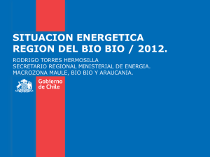 situacion energetica region del bio bio / 2012.