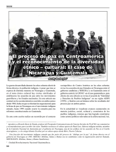 El proceso de paz en Centroamérica y el reconocimiento de la