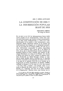 LA CONSTITUCIÓN DE 1906 Y LA INSURRECCIÓN POPULAR