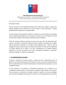 resumen cuenta publica Atacama - Consejo Nacional de la Cultura