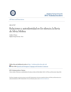 Relaciones y autoidentidad en En silencio, la lluvia de Silvia Molina