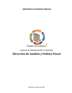 Dirección de Análisis y Política Fiscal