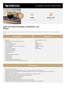 Café con Nata Montada y Pastelitos con Pasas - LAS