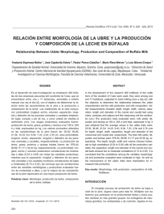 Relación entre morfología de la ubre y la producción y