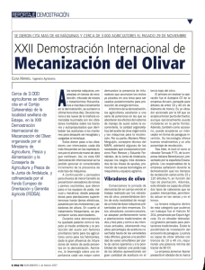 XXII Demostración Internacional de Mecanización del Olivar