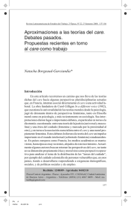 Aproximaciones a las teorías del care. Debates pasados