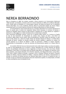 nerea berraondo - Centro Nacional de Difusión Musical