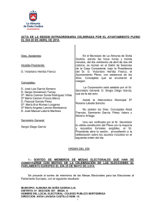 Acuerdos de 28 de abril de 2014 - Ayuntamiento de La Almunia de