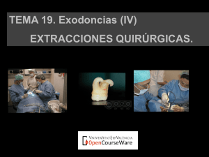 Exodoncias (IV) - OCW-UV