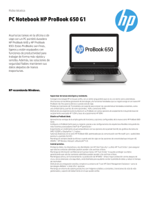 PC Notebook HP ProBook 650 G1