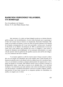 Raimundo Fernández Villaverde: un homenaje