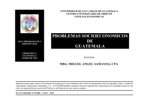 problemas socioeconomicos de guatemala