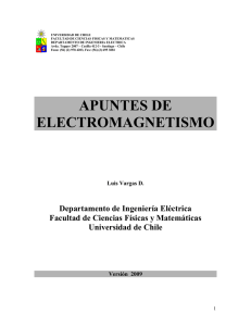 APUNTES DE ELECTROMAGNETISMO - U