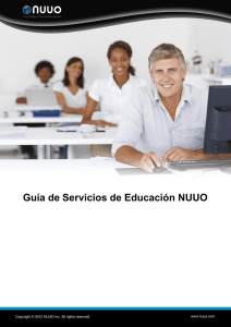 Guía de Servicios de Educación NUUO