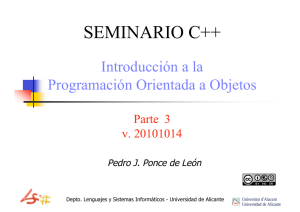 seminario c++ - RUA - Universidad de Alicante