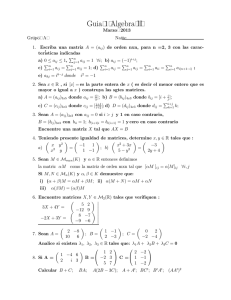 Guia 1 Algebra I I